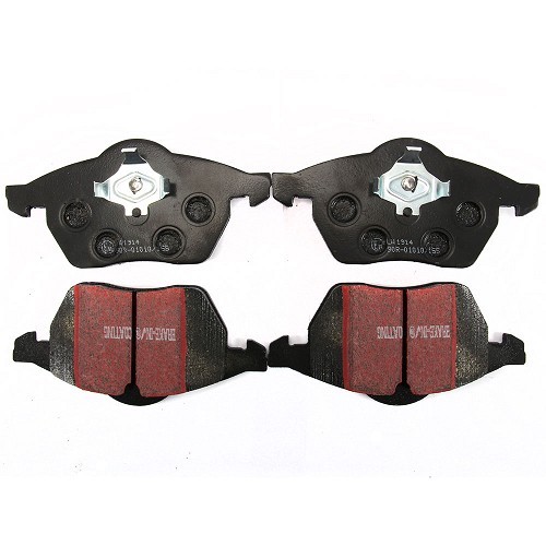 Set of black EBC front brake pads for Golf 3 and 4 - GH50700