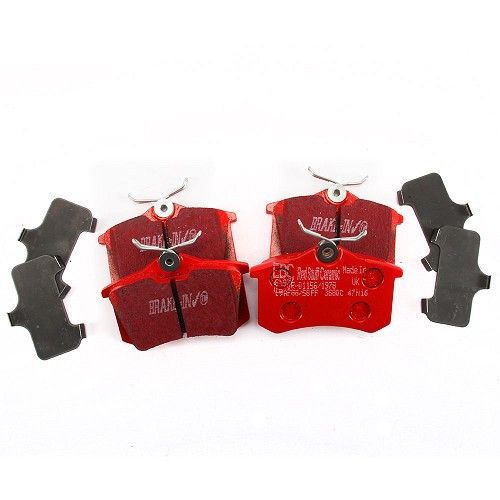 Rear brake pads set EBC RED for Golf & Polo