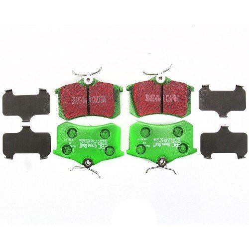 Set of green EBC rear brake pads for New Beetle - GH51004