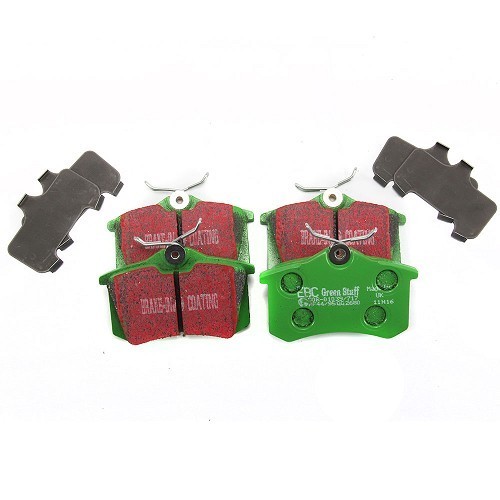     
                
                
    Set of green EBC rear brake pads for New Beetle - GH51004
