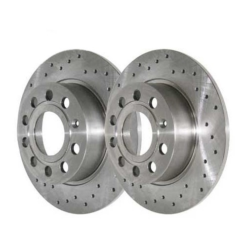  Rear drilled brake discs ZIMMERMANN for VW Golf 5 - set of 2 - GH52060 