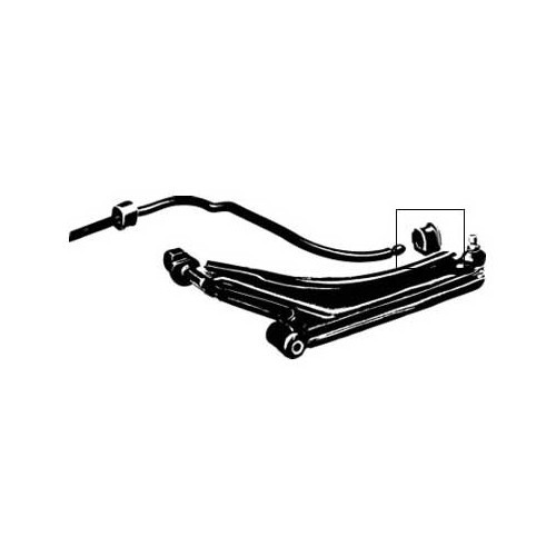 Silentbloc extérieur de barre stabilisatrice avant pour VW Golf 1 et Scirocco - GJ41200