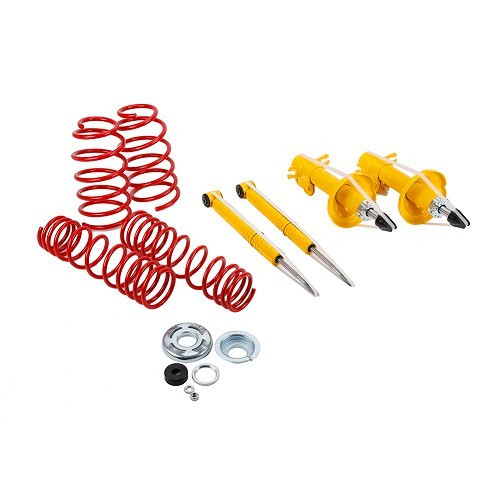 Golf 1 sport schokdemper kit - 60 / - 40 mm, met complete voorpoten - GJ68818