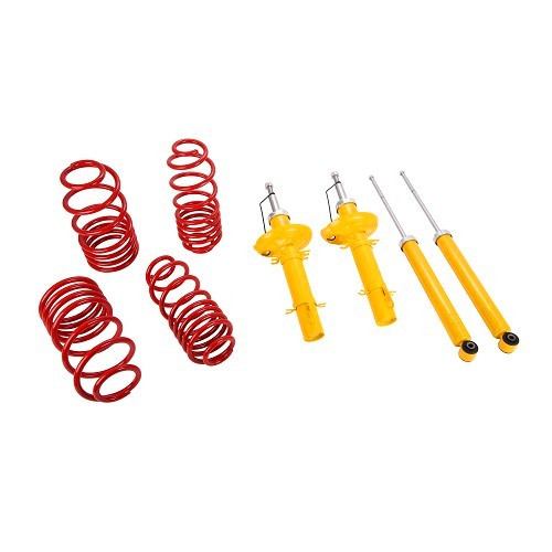  Kit 4 shock absorbers -40/40mm for Volkswagen Golf 4 Sedan (except 4MOTION) - GJ68854 