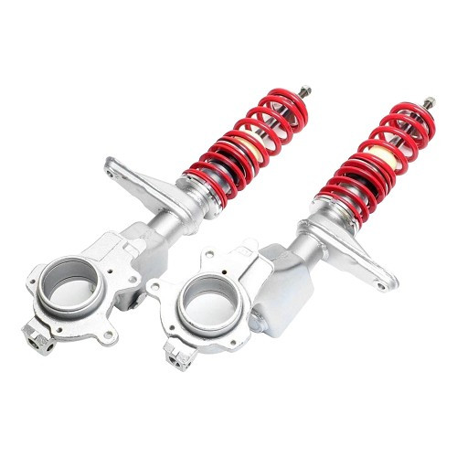 Kit combiné fileté homologué TÜV pour VW Polo II 86C et 2F (10/1981-07/1994) - rabaissement -20mm à -80mm - GJ76715