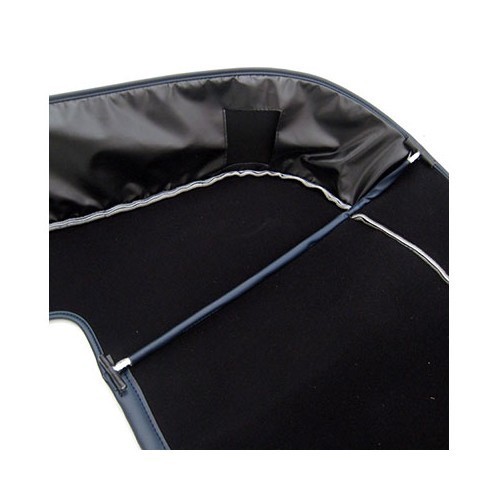 Verdeckbezug aus schwarzem Vinyl Golf 3 Metall Tenax 2cm - GK01016