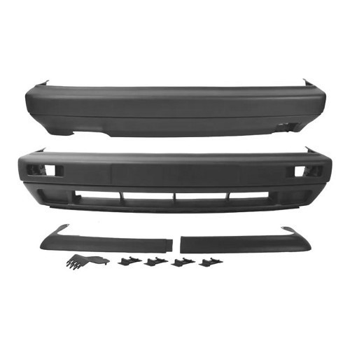  Kit gros pare-chocs avant et arrière noirs en ABS pour VW Golf 2 - GK29900 