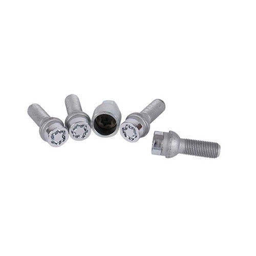  Conjunto de 4 parafusos antirroubo McGard M14 x 1,5 x 34,5 mm - 17 mm - GL28017 