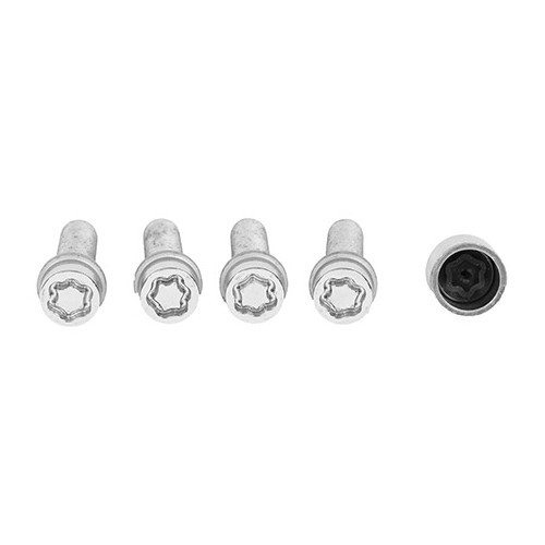  Set of 4 McGard M14 x 1.5 x 50mm spherical anti-theft wheel locks - GL28020 