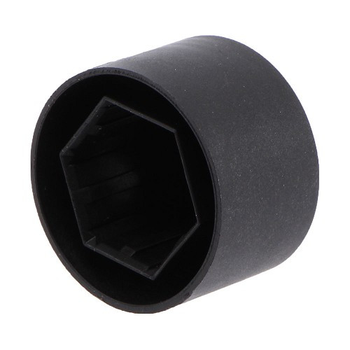 Tapa tornillo de rueda en plástico negro para llantas de aluminio - GL30655