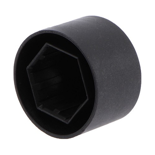 Cache vis de roue en plastique noir pour jantes alu - GL30655