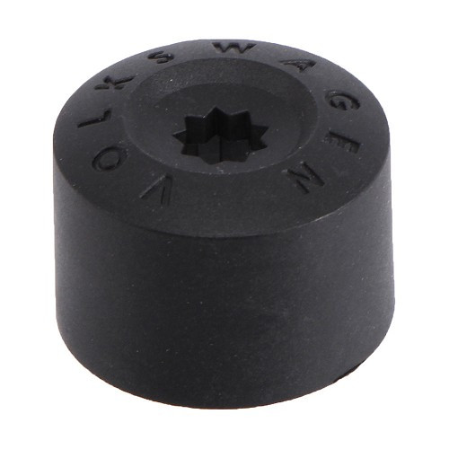  Cache vis de roue en plastique noir pour jantes alu - GL30655 