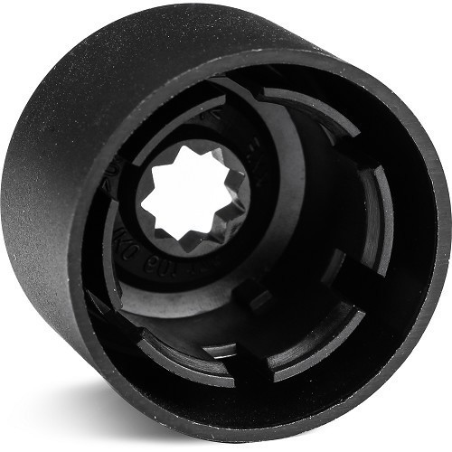 Original wheel anti-theft bolt cover in black plastic for aluminium rims - GL30660