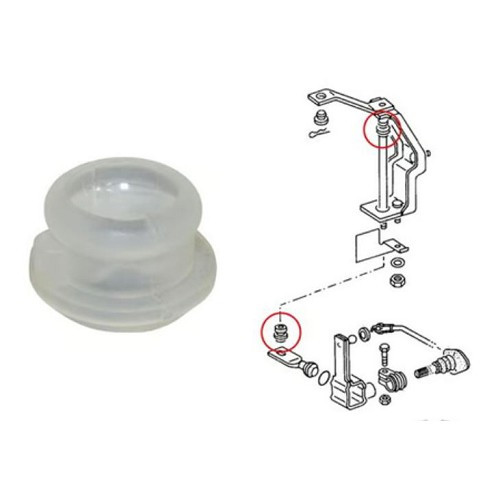  Boccola di guida in plastica morbida sull'albero di inversione del sollevatore per VW Golf 2 - GS00156 