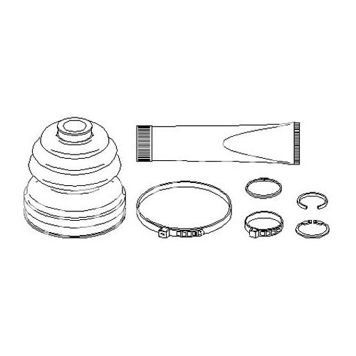 1 gearbox side inner CV boot universal joint forGolf 4 with automatic gearbox - GS00422