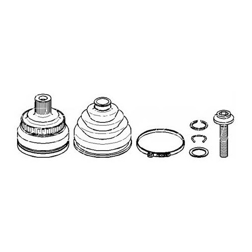 Outer LH or RH cardan joint yoke, wheel side for Passat 4 and 5 - GS02120