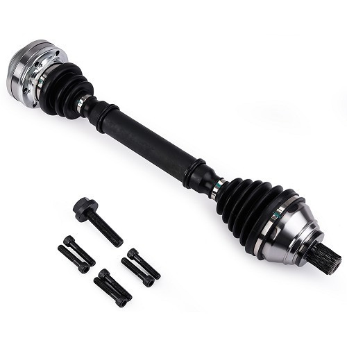  Cardan de transmission avant droit neuf pour VW Golf 5 Berline ou Variant 1.9TDI 2.0TDI 4Motion et Berline 3.2FSI - côté passager - GS03048 