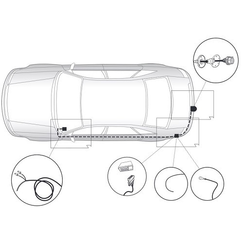 Arnés de 7 polos para SKODA OCTAVIA 1Z (2004 - 2013) - GW00026