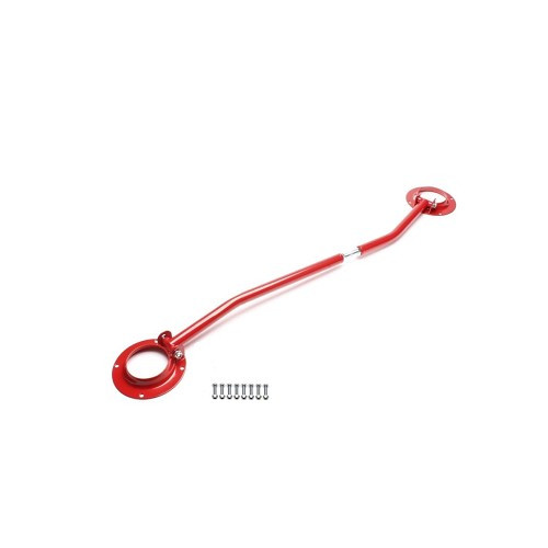  Barra de apoio superior ajustável em aço vermelho para VW Golf 2 Jetta 2 e Corrado (08/1988-07/1995) - Segunda escolha - GX10706 