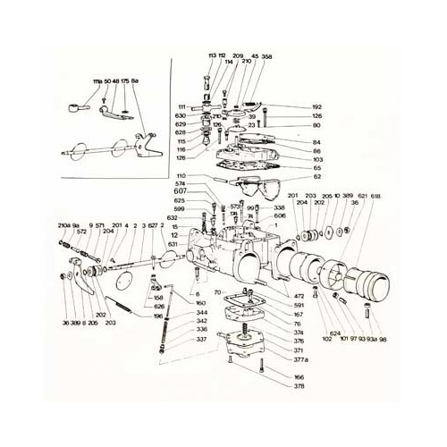 Joints de carburateur pour Solex 40 ADDHE pour CITROEN - JOI0273