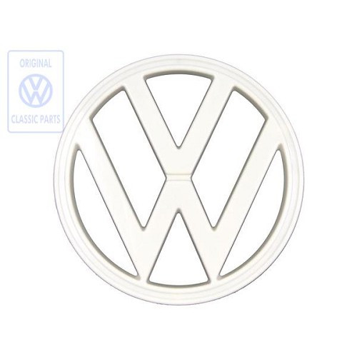  Sigle "VW" Blanc 18 cm pour VOLKSWAGEN Combi Bay Window (08/1972-07/1979) - KA01605 