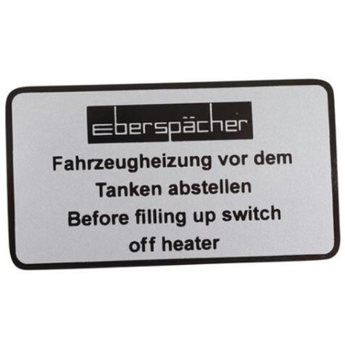  Eberspacher information sticker for VOLKSWAGEN Transporter T4 (1990-2003) - KA08072 