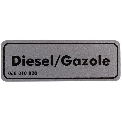  Diesel sticker voor VOLKSWAGEN Transporter T25 (05/1979-07/1992) - KA08084 