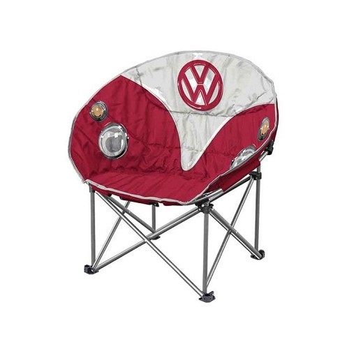  VW Split Bus folding chair, red and white - KA10302 