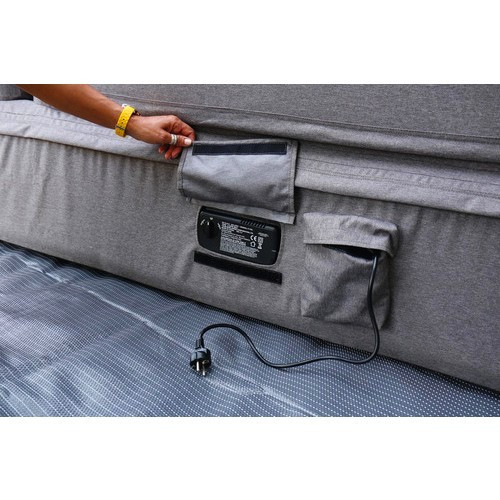  Grau meliertes aufblasbares Sofa für 2 Personen mit integrierter 230v-Pumpe - KA10305 