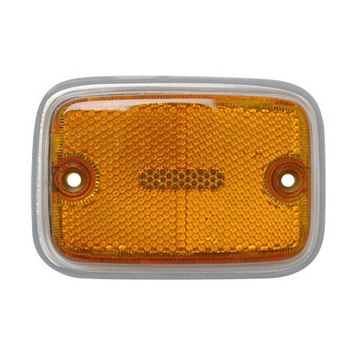 Side reflector lens on front door for USA Bay Window Camper 71 >72 - orange/silver - KA12003