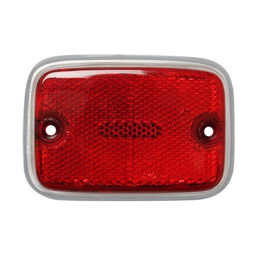 Rear side reflector lens for USA Bay Window Camper 71 >72 - red/silver - KA12004