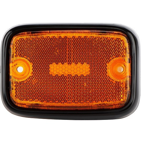 Lentille réflecteur latérale sur porte avant pour Bay Window US 73 >79 - orange / noir - KA12005