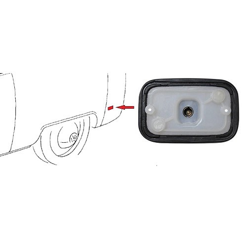  Base de soporte para bombilla de posición lateral trasera para Bay Window US 71 >79 - KA12008 