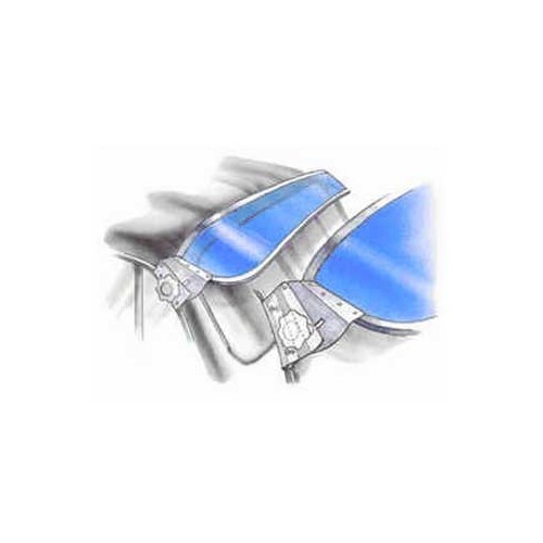 Windschutzscheibenkappe Blau für Combi 68 -&gt;79 - KA12420