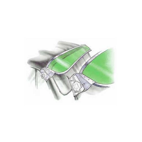Windschutzscheibenkappe Grün für Combi 68 -&gt;79 - KA12423