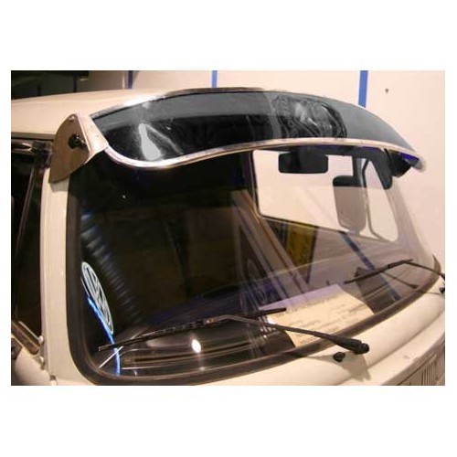  Casquette de pare-brise fumée pour VOLKSWAGEN Combi Bay Window (08/1967-07/1979) - KA12424 