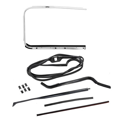     
                
                
    Left door gasket kit with opening deflector for VOLKSWAGEN Combi Bay Window (08/1967-07/1979) - KA13014
