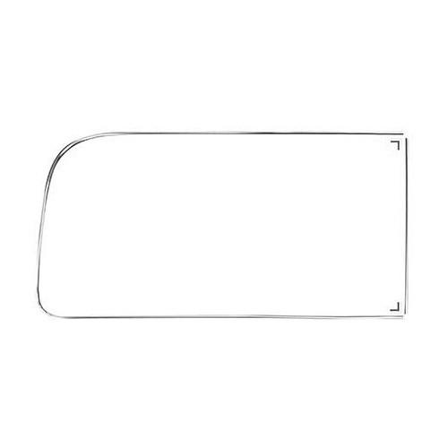  Rear right side window molding for VOLKSWAGEN Combi Bay Window (08/1967-07/1979) - KA13048 