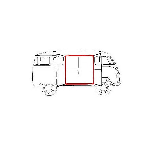  Scharnierende deurrubbers voor Combi 50 -&gt;67 - KA13100N 