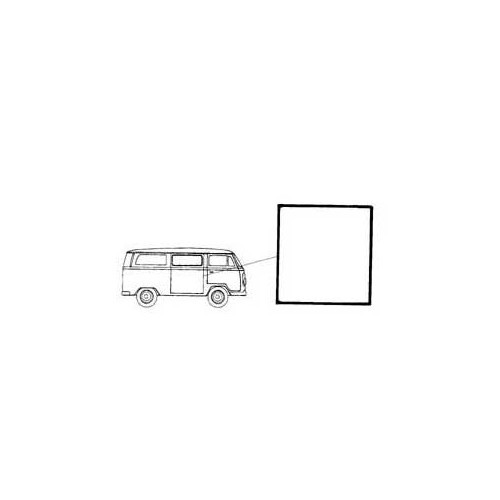  Vedação da porta lateral direita deslizante para VOLKSWAGEN Combi Bay Window (1968-1979) - Qualidade superior - KA131021 