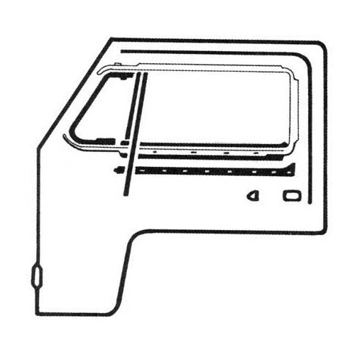 1 fixed rear deflector seal for Combi 68 ->79 - KA131058