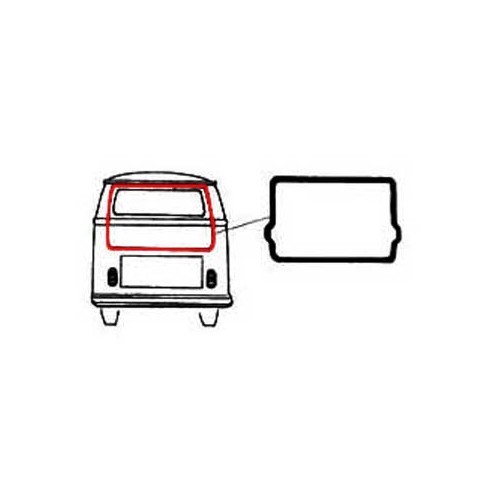  Tailgate seal for Combi 63 ->71 - KA13110 