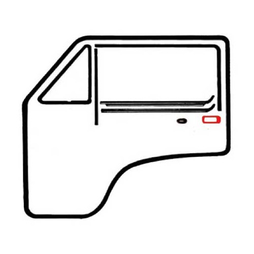 Grand joint de poignée de porte pour VOLKSWAGEN Transporter T25 (05/1979-07/1992) - KA131152