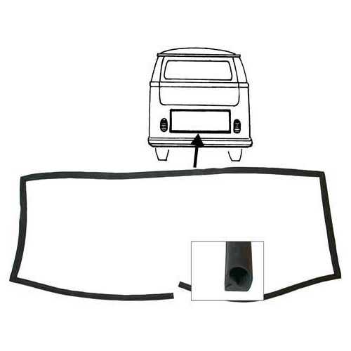 Motorhaubendichtung für VOLKSWAGEN Kombi Bay Window (1972-1979) - KA13118