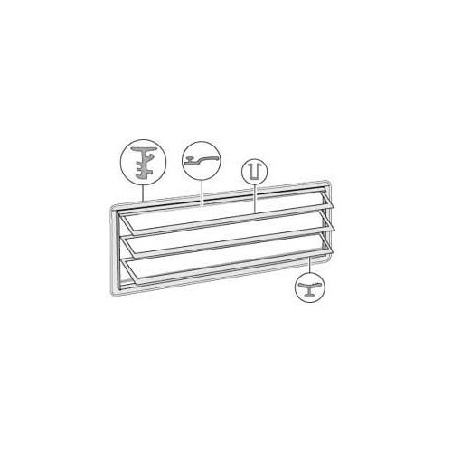  Kit joints de jalousie Westfalia pour Combi 68 ->79 - KA131232 