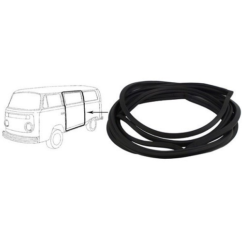 Q+ sliding side door seal for VW Bus 65 ->67 - KA13156