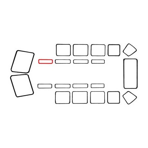  Dichtung für Dachfenster Samba für VOLKSWAGEN Kombi Split (1955-1967) - KA13159 