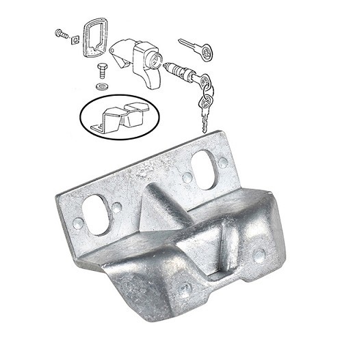  Sagoma in lamiera di chiusura cofano motore posteriore per VW Combi BAY WINDOW - KA13185 