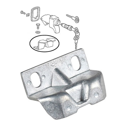  Tôle de fermeture de capot moteur arrière pour VOLKSWAGEN Transporter T25 Pick-up (05/1979-07/1992) - KA13186 