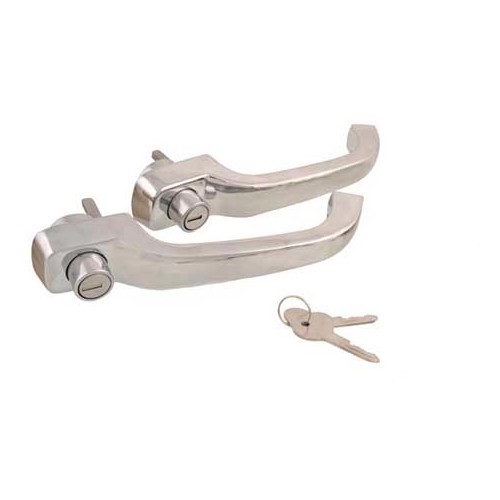     
                
                
    Maniglie cromate con chiavi per porte anteriori per VOLKSWAGEN Combi (1964-1968) - KA132062
